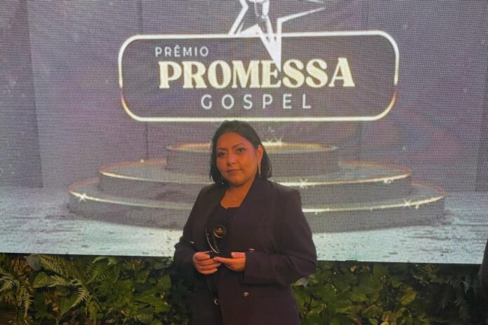 A cantora gospel Amanda Lage. Foto: Divulgação.