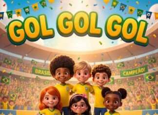 Nossa Turminha Kids transforma a emoção da Copa em louvor com a canção “Gol Gol Gol! Jesus É O Campeão”