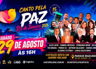 Rio de Janeiro recebe a 3ª edição do Canto Pela Paz com grandes nomes da música gospel e ação de doação de sangue