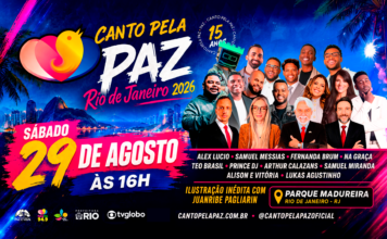 Rio de Janeiro recebe a 3ª edição do Canto Pela Paz com grandes nomes da música gospel e ação de doação de sangue